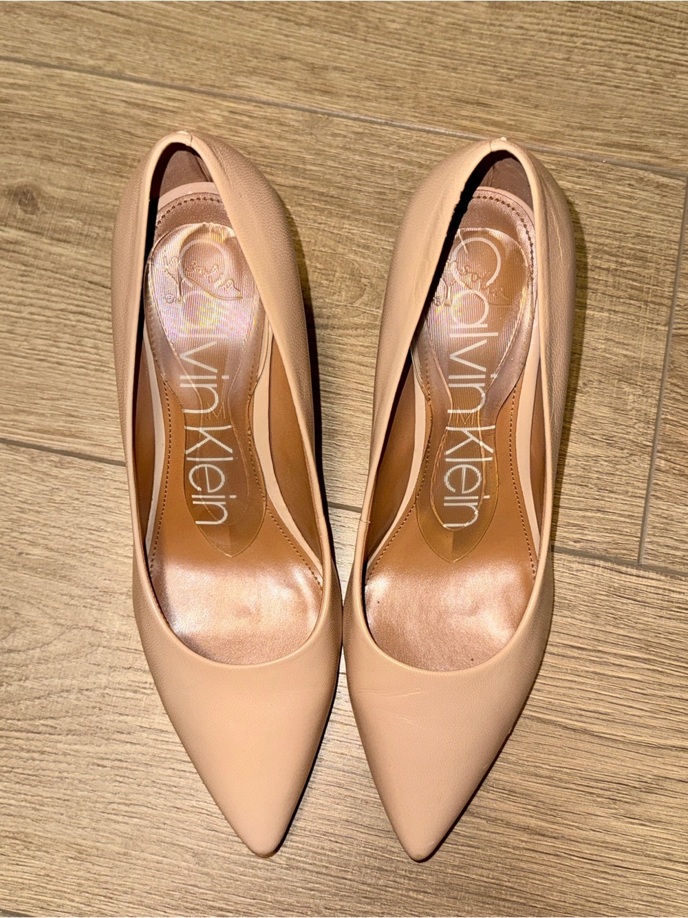 Calvin Klein Blush Pointed-Toe Pump